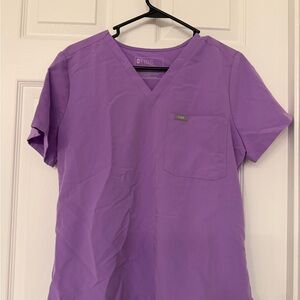 Figs light purple Caterina Scrub Top